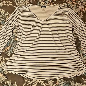 Lovemood long sleeve striped vneck